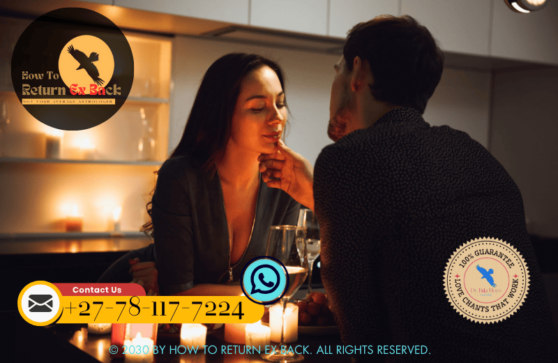 A couple sitting together by a candlelit table, engaging in a forgiveness ceremony as they work to heal after infidelity.