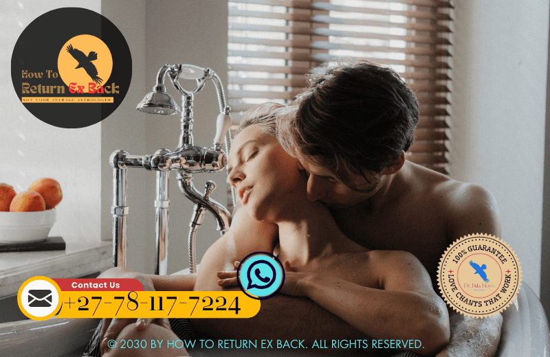 A couple sitting together in a warm, candle-lit bath, performing a water purification ritual to cleanse emotional baggage.