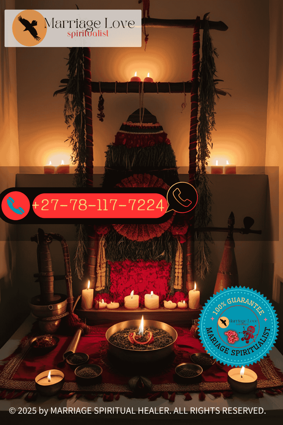 A traditional muthi setup with herbs, candles, and ancestral tools arranged for a love ritual (2) (1)