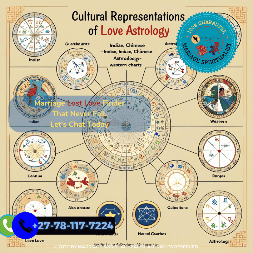 Cultural representations of love astrology—Indian, Chinese, Western charts