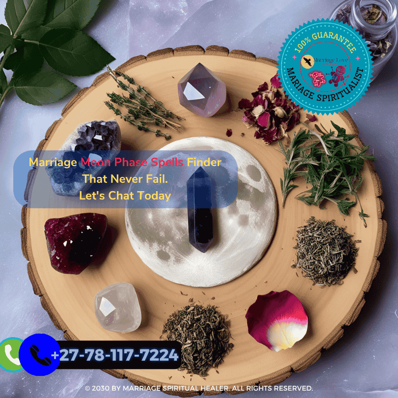 Altar setup with moon-charged love spell ingredients