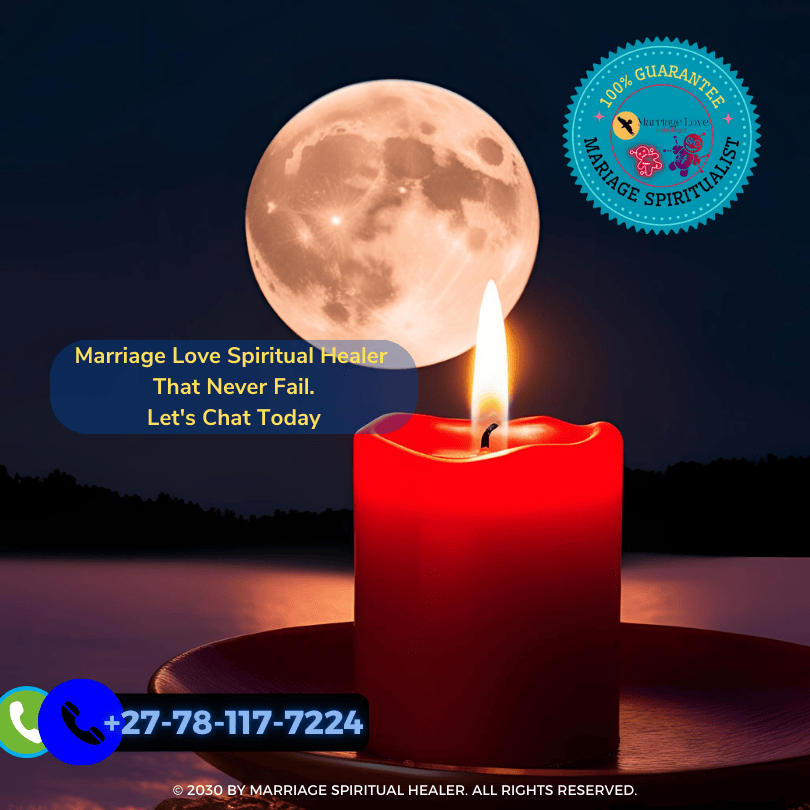 Red candle burning during a full moon love ritual (1)