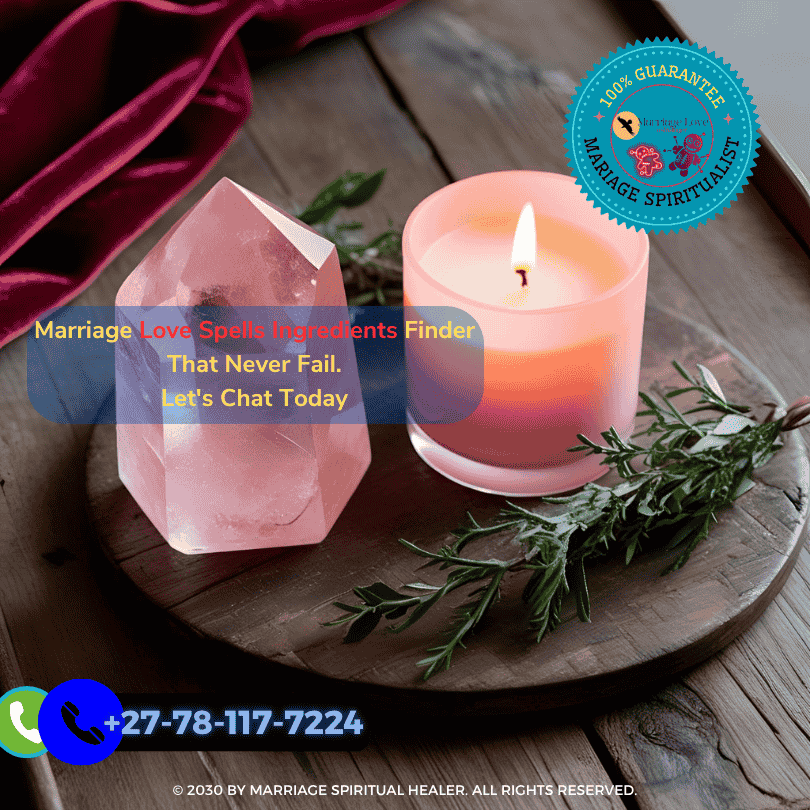 Rose quartz and pink candle setup for romance