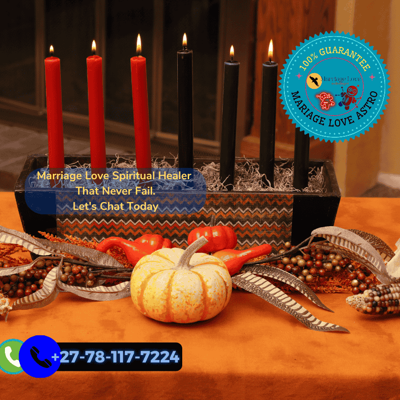 candle-lit altar adorned with vibrant pink and red candles flickering softly in the dim light. 